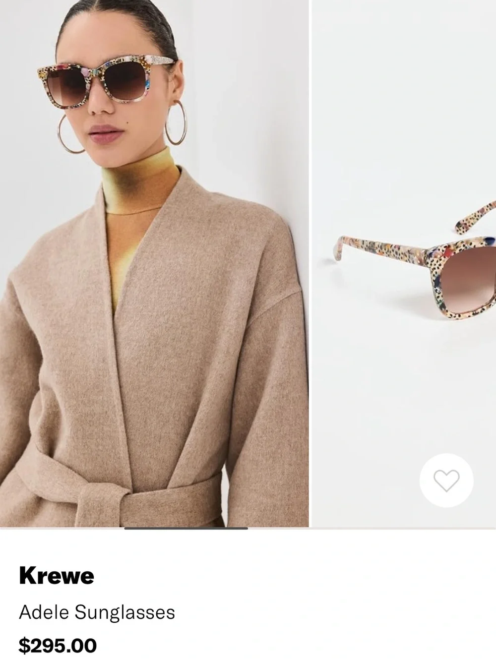 KREWE Adele Cat-Eye Sunglasses in Tortoiseshell and Brown Gradient